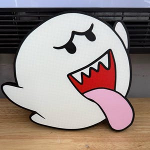 Ghost from Super Mario Brothers Wall Plaque Sign