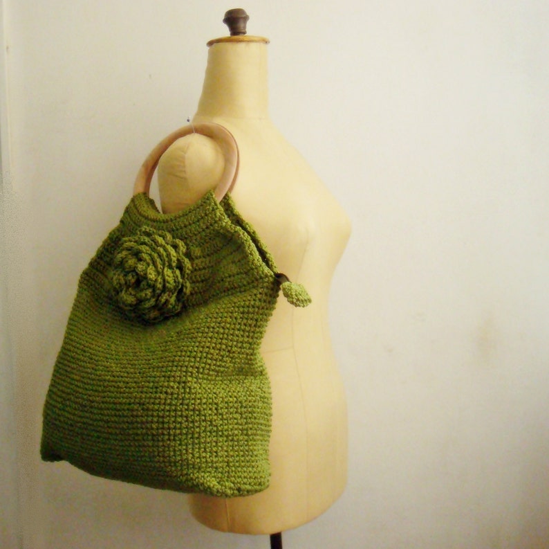 Crochet Tote Bag Pattern Purse Crochet Pattern, 48 image 4
