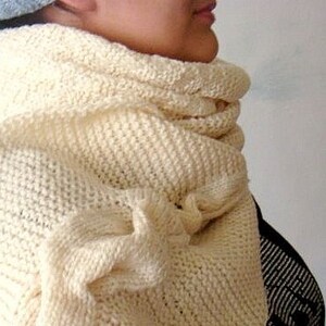 PATTERN Knit Scarf Unisex Cabled Scarf Pattern Knitted Winter Scarf, 28 image 4