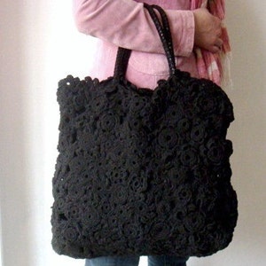PATTERN Crochet Tote Large Handbag Bag DIY Tutorial Crochet Bag Purse Pattern, 36