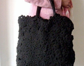 PATTERN Crochet Tote Large Handbag Bag DIY Tutorial Crochet Bag Purse Pattern, 36