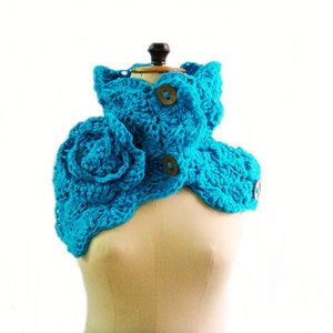 CROCHET PATTERN Button Up Chunky Cowl, Crochet Scarf Pattern, 219 画像 1