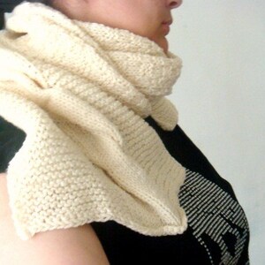 PATTERN Knit Scarf Unisex Cabled Scarf Pattern Knitted Winter Scarf, 28 image 5