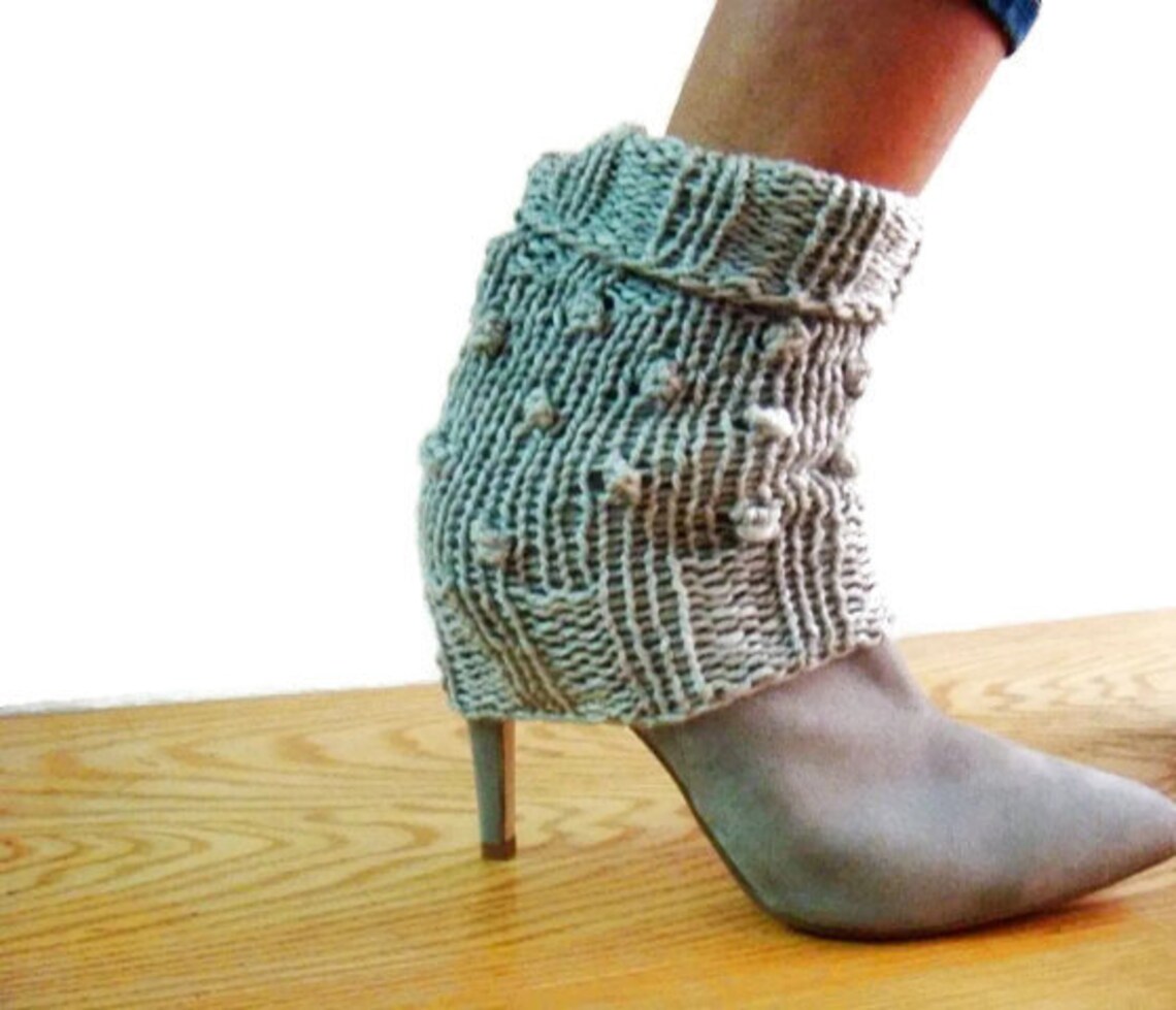 Knit Spats Pattern Leg Warmers Ankle Cuffs Knitting Pattern Etsy