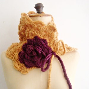 Crochet Cowl Pattern Neckwarmer Scarflette Crochet Pattern, 23 image 3