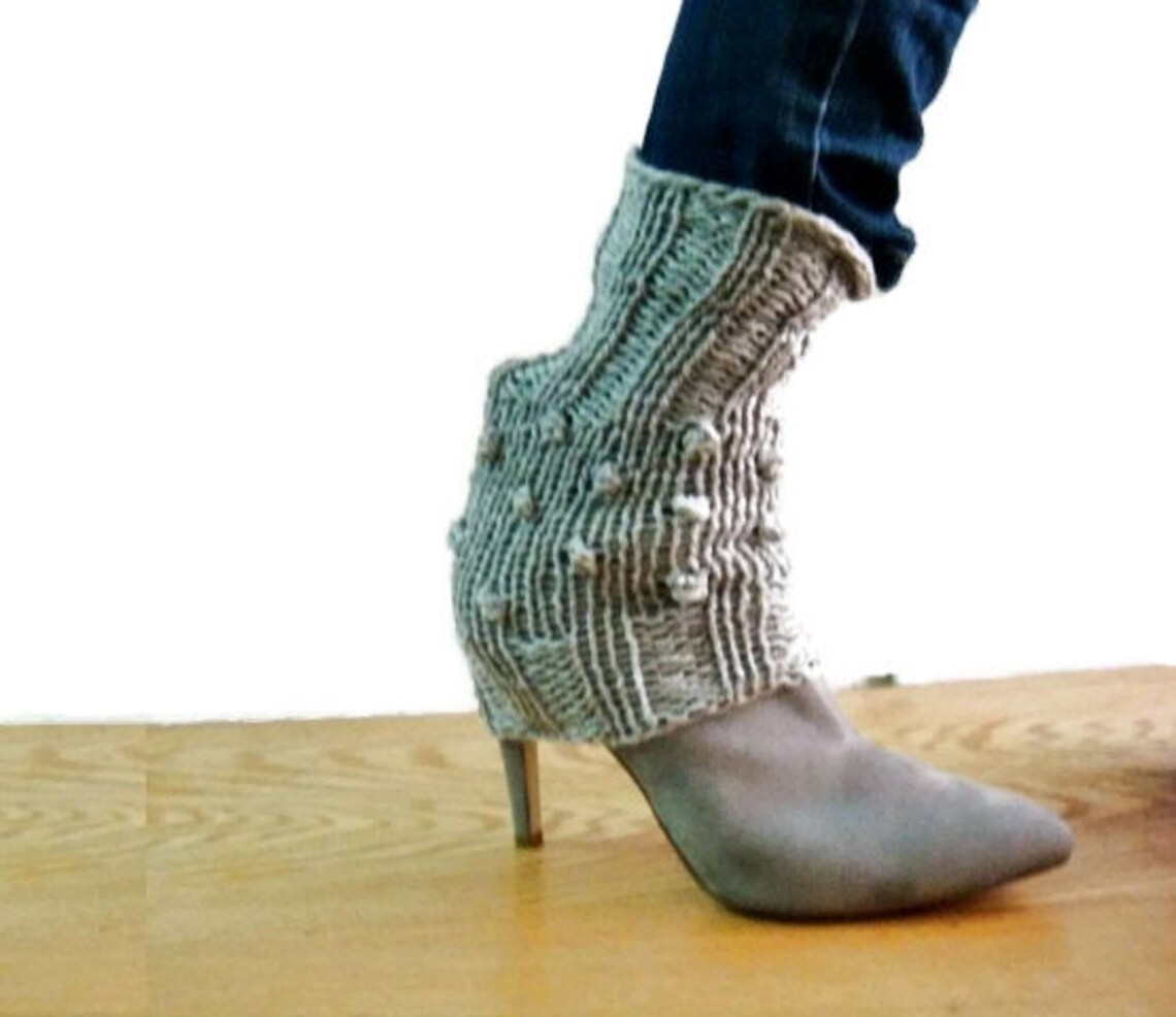 Knit Spats Pattern Leg Warmers Ankle Cuffs Knitting Pattern Etsy