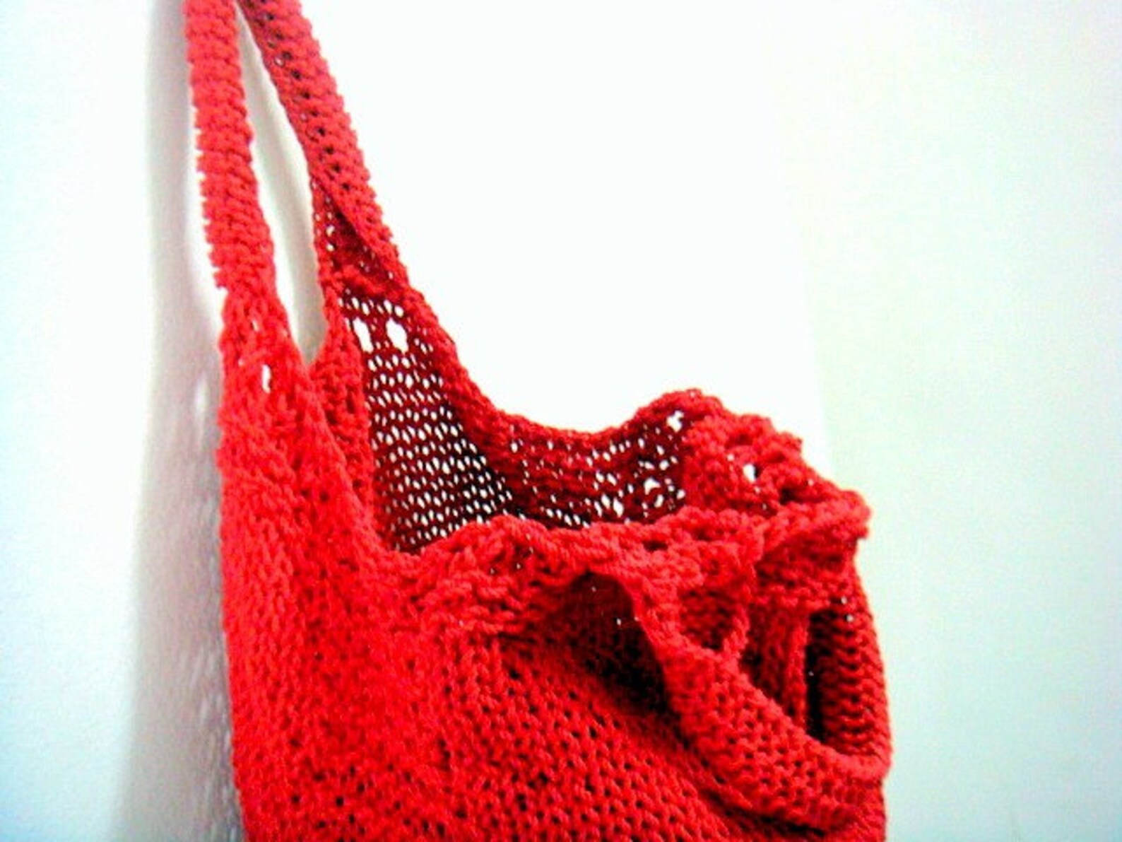 Knit Tote Pattern Grocery Shopping Bag Knitting Pattern Etsy