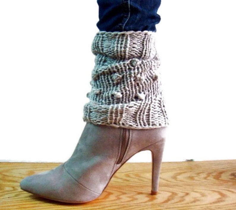 Knit Spats Pattern Leg Warmers Ankle Cuffs Knitting Pattern Etsy
