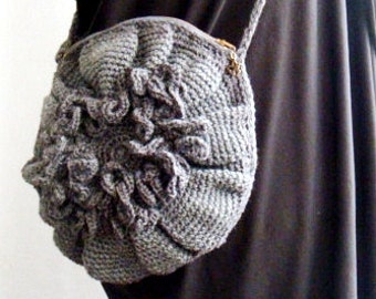 CROCHET PATTERN Cross Body Purse Crochet Flower Bag Pattern, 3