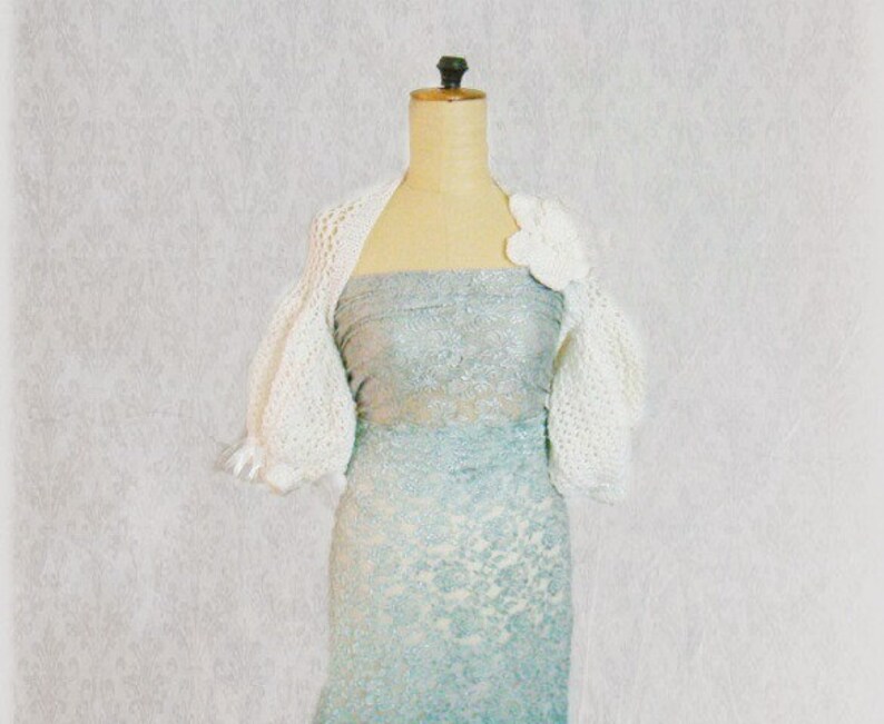 Knit Shrug Pattern Puff Sleeve Bolero Shrug Knitting Pattern Etsy