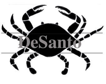 Crab stencil | Etsy