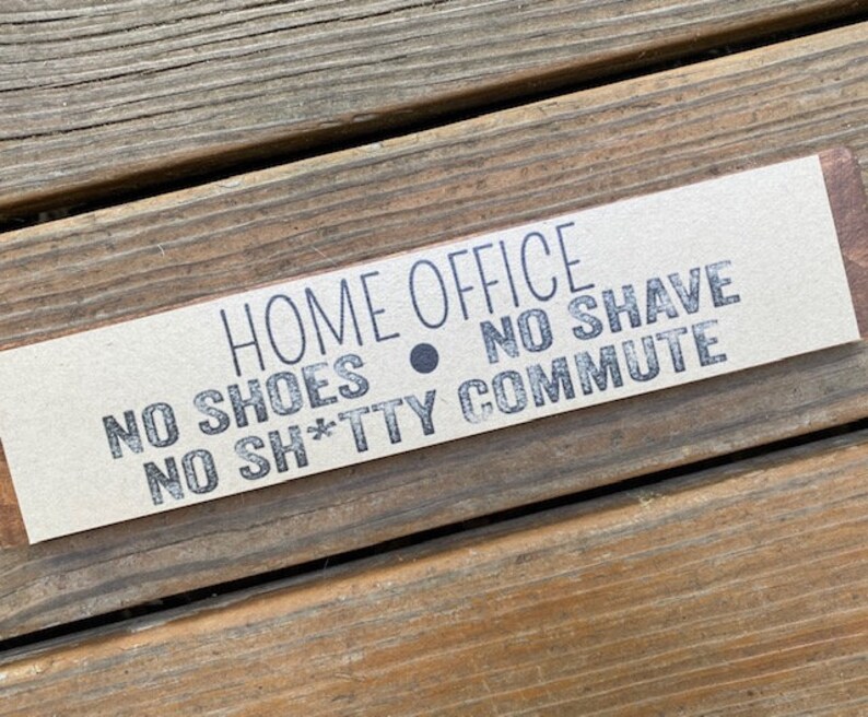 Work From Home Desk Signs Funny Desk Signs for Home Office Etsy