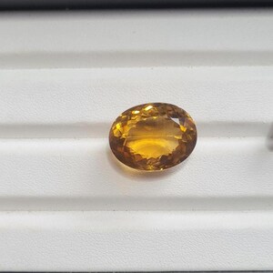 Pedra preciosa oval de quartzo mel facetada de 19 x 15 mm, pedra natural cortada de quartzo mel, 21 ct, pedra preciosa solta de quartzo mel de boa qualidade