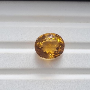 Pedra preciosa oval de quartzo mel facetada de 18 x 16 mm, pedra natural cortada de quartzo mel, 20 ct, pedra preciosa solta de quartzo mel de boa qualidade