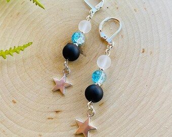 Jujutsu Kaisen Satoru Gojo Beaded Earring Set - Anime Earrings / Anime Jewelry / Cosplay