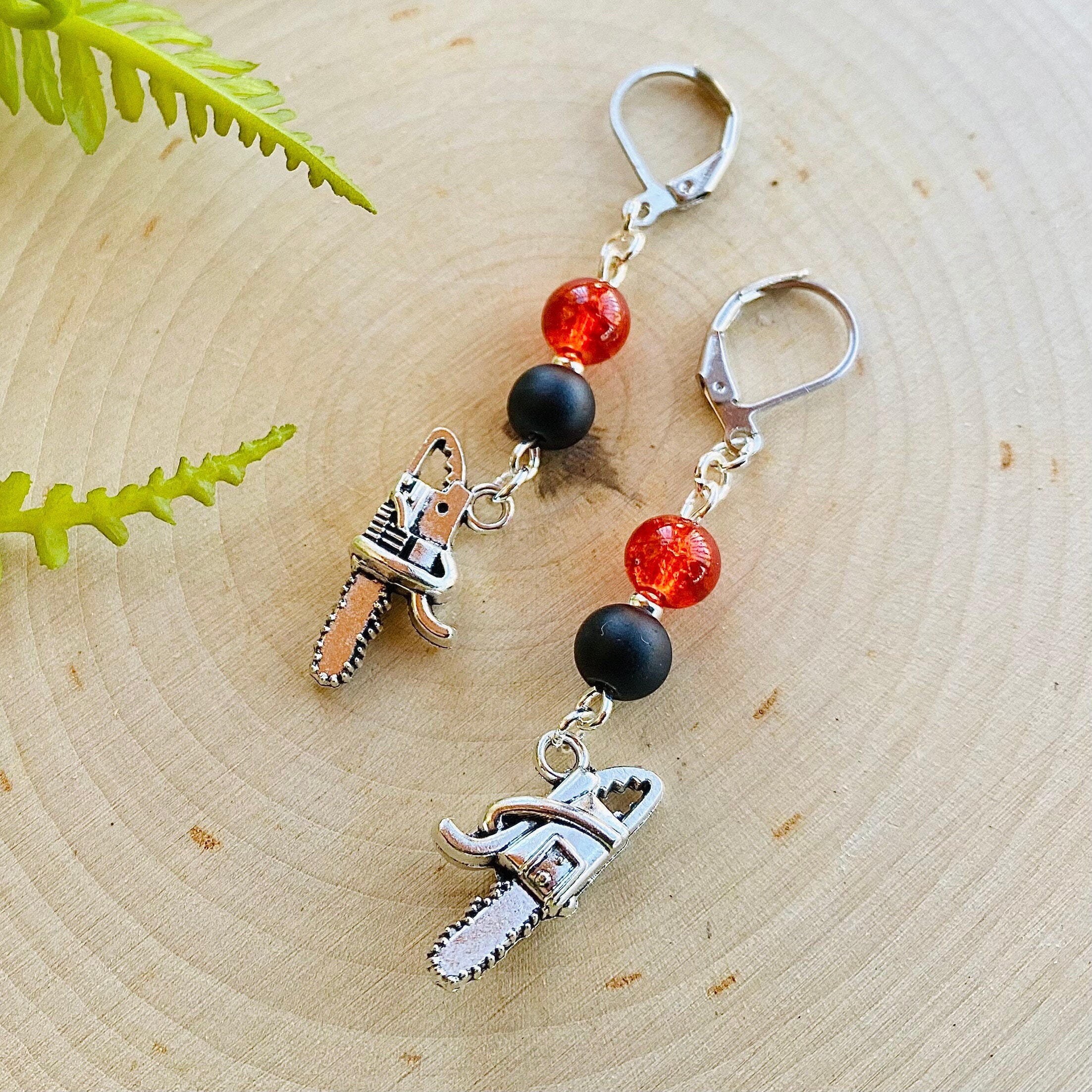 Chainsaw Man Denji Beaded Earring Set - Anime Earrings / Anime