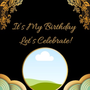 Invito Compleanno Adulto Personalizzabile - Biglietto Digitale Canva - PDF Stampabile - Elegante 5x7 - Festa Donna Uomo