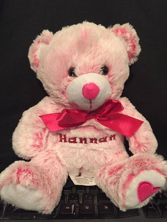 teddy bear with child's name