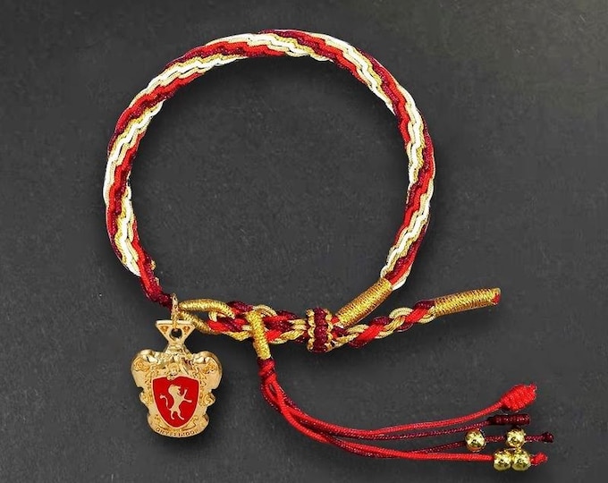 Harry Potter Series Gryffindor-themed Handmade Woven Hand Rope Bracelet/Adjustable Bracelet/Handmade Jewelry/Dainty bracelet/Couple's Gift