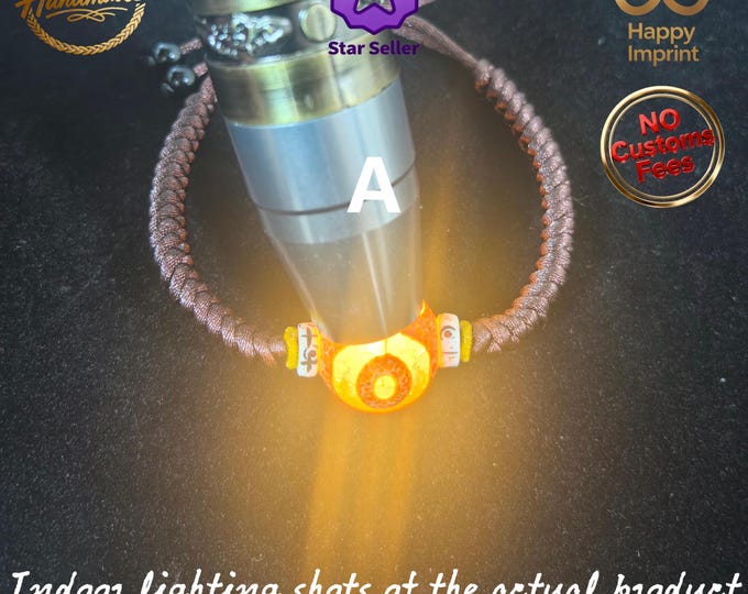 Natural Authentic 3 Eyed Dzi Bead Bracelet | Meditation Dzi Bead Bracelet | Rare Antique Agate Bracelet | Spiritual Energy Talisman