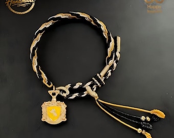 Badge Woven Bracelet - Dainty Adjustable Good Luck Bracelet  | romantic gifts for her