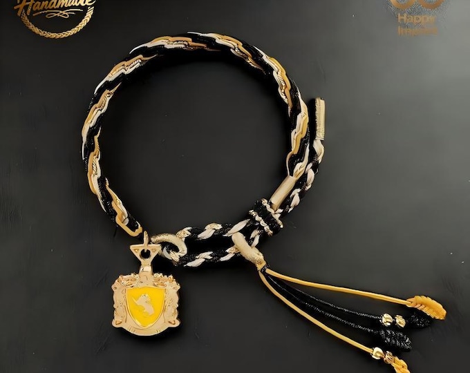 Badge Woven Bracelet - Dainty Adjustable Good Luck Bracelet  | romantic gifts for her