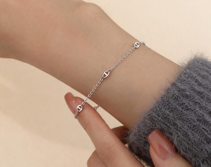 S999 Fine Silver Ball Bead Bracelet - Dainty Minimalist Pure Silver Jewelry for Women, Shimmering Adjustable Anniversary Gift for Her