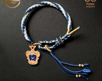 Badge Woven Bracelet - Dainty Adjustable Good Luck Bracelet  | romantic gifts for her