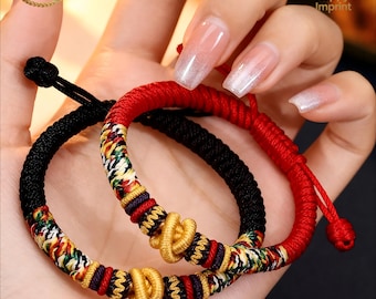 Handmade Woven Couple Set Red String Bracelet - Dainty Jewelry, Birthday/Anniversary/Romantic Gift for Her