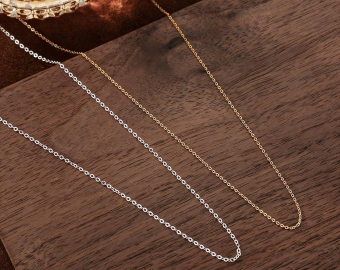 Premium S999 Sterling Silver O Chain Necklace Finding with Secure Spring Clasp and 5cm Extender for Handmade Jewelry and Everyday Layering