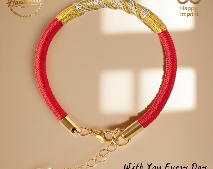 Handmade Adjustable Red String Couple Bracelets – Birthday/Anniversary/Romantic Gift for Her(5 Colors)