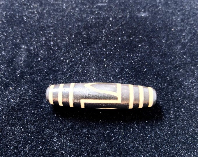 One Eyed Dzi Tibetan Bead Amulet Powerful Ancient Talisman for Clarity Self Growth & Protection NATURAL AUTHENTIC CHAR