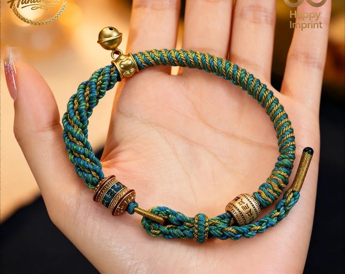 Tibetan Vajra Knot Bracelet Spiritual Talisman Bracelet Mindful & Meditation Buddha Prayer Bracelet Adjustable Inexpensive Christmas Gifts