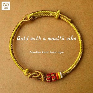 Handmade Lucky Knot Bracelet: Minimalist Chinese Style Woven Cotton