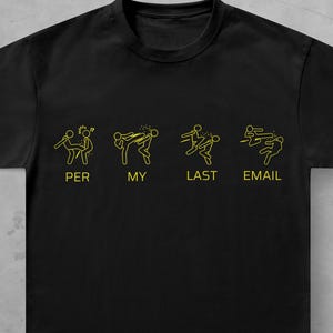 Per min senaste e-post T-shirt, rolig sarkastisk kontorshumor T-shirt
