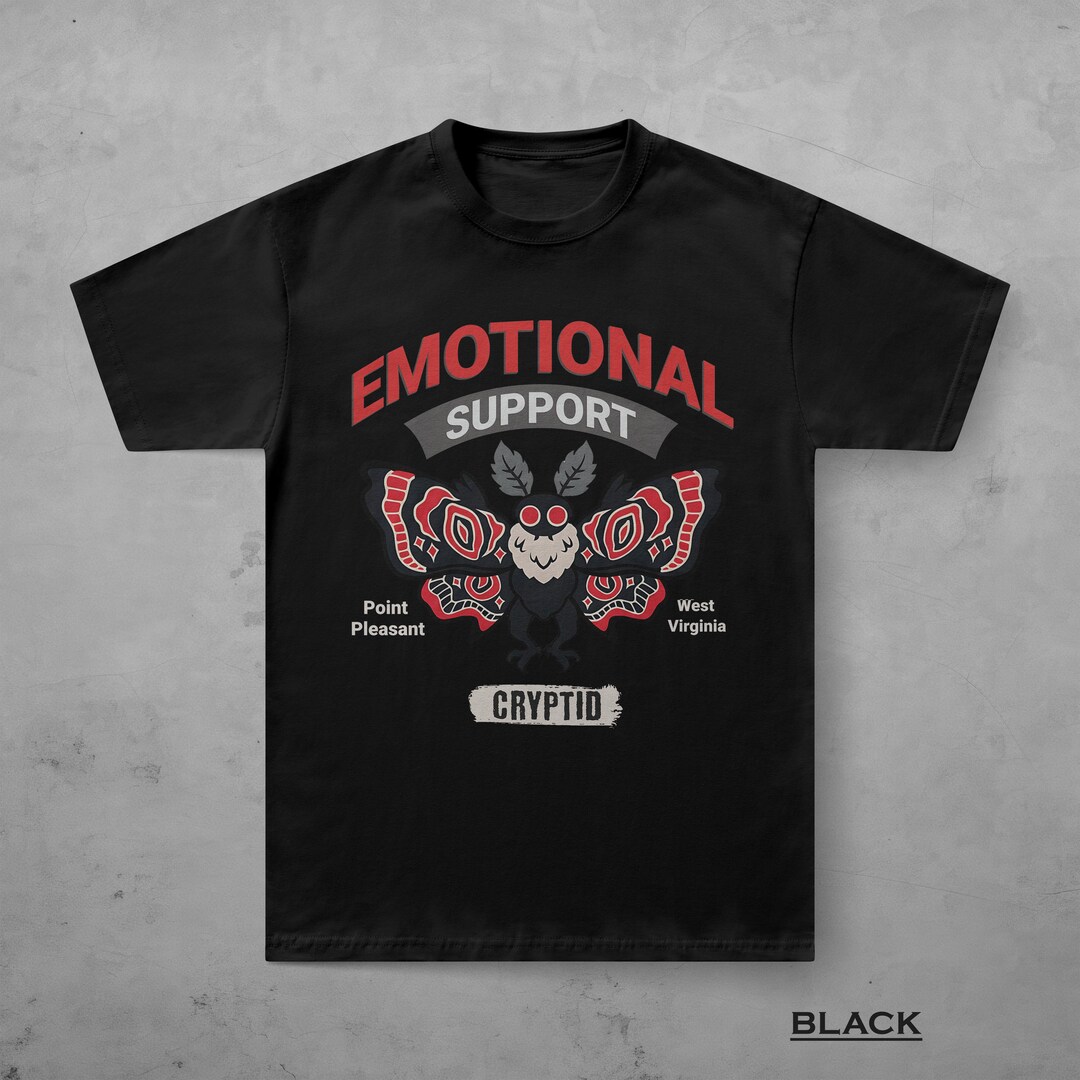 Emotional Support Mothman Shirt, West Virginia Cryptid Tee - Etsy