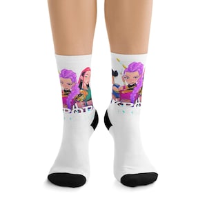 Vibrant Graphic Socks for Eco-Conscious Fashion Lovers, Unique Gift for Gamers, Fun Accessories for Everyone