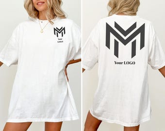 Comfort Colors Custom Logo Shirts, Personalized Logo Shirt, Custom Design Shirt,Your Business Logo or Brand Logo T Shirt,Team Logo Shirt