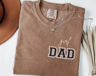 Custom Girl Dad Shirt, Father Daughter TShirt, New Dad Gift,Cute Dad Life Tee, Girl Dad Graphic Shirt, Father's Day Gift for Him
