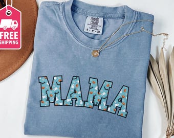 Custom Comfort Colors® Halloween Mama Shirt, Halloween Mimi Gigi Shirt, Spooky Mama Shirt, Mama Halloween Shirt,Halloween Mom Shirt Gift