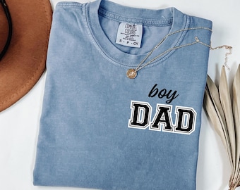 Custom Boy Dad Shirt, Father Son TShirt, New Dad Gift, Cute Dad Life Tee, Boy Dad Graphic Shirt, Father's Day Gift for Him, Dad Tee