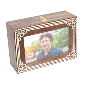 Cremation Urn with Photo Frame | Personalized Picture Display Urn for your loved ones memory