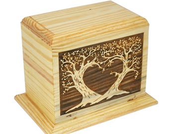 Tree of Life Engraved Personalized Cremation Urn | Custom Memorial Tribute