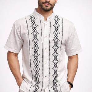 Embroidered Dress Shirt for Man - Etsy