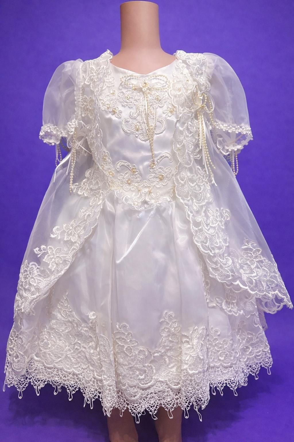knee length dresses for ladies Baptism/Christening Gown de virgen de guadalupe  STYLO