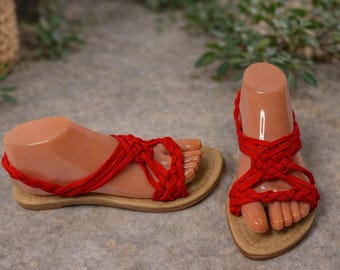 Mexican Artisan Sandals | Handcrafted Huarache Style Sandals | Boho Flat Sandals | Made in Mexico