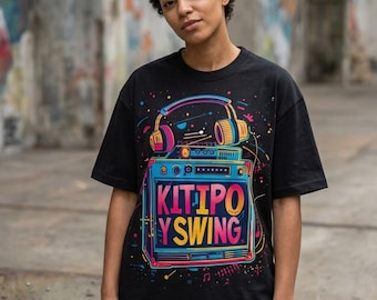 Kitipo y Swing Dominican Dembow Graphic Tee,custom Urban Caribbean Streetwear Shirt