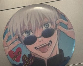 Gojo Anime Pin - Handmade Badge Button Collector Gift