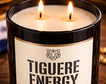 Tiguere Energy Dominican Slang Candle | Choose your Scent Soy Wax 8 oz Jar