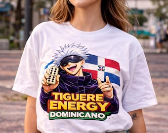Dominican Pride Tigüere Energy Graphic Tee, Caribbean Streetwear Unisex Shirt